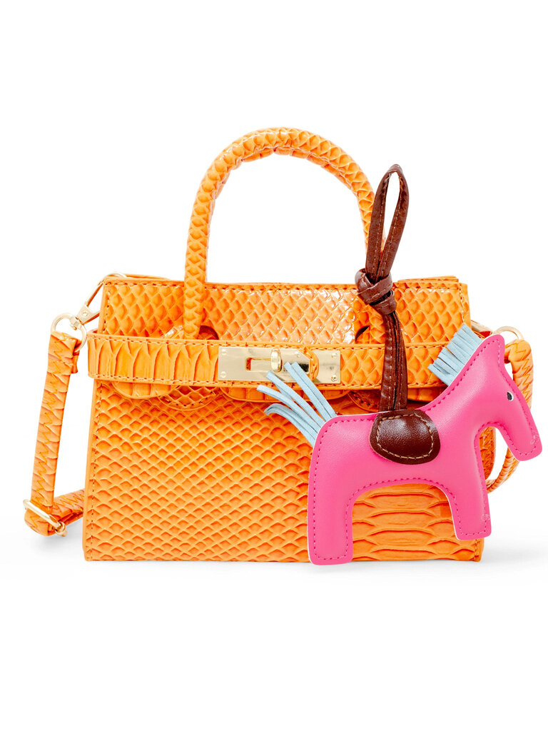 Zomi Gems Vivid Crocodile Pony Handbag