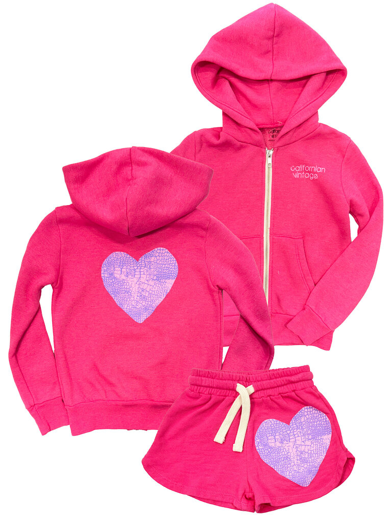 Californian Vintage LEATHER HEARTS - Shorty
