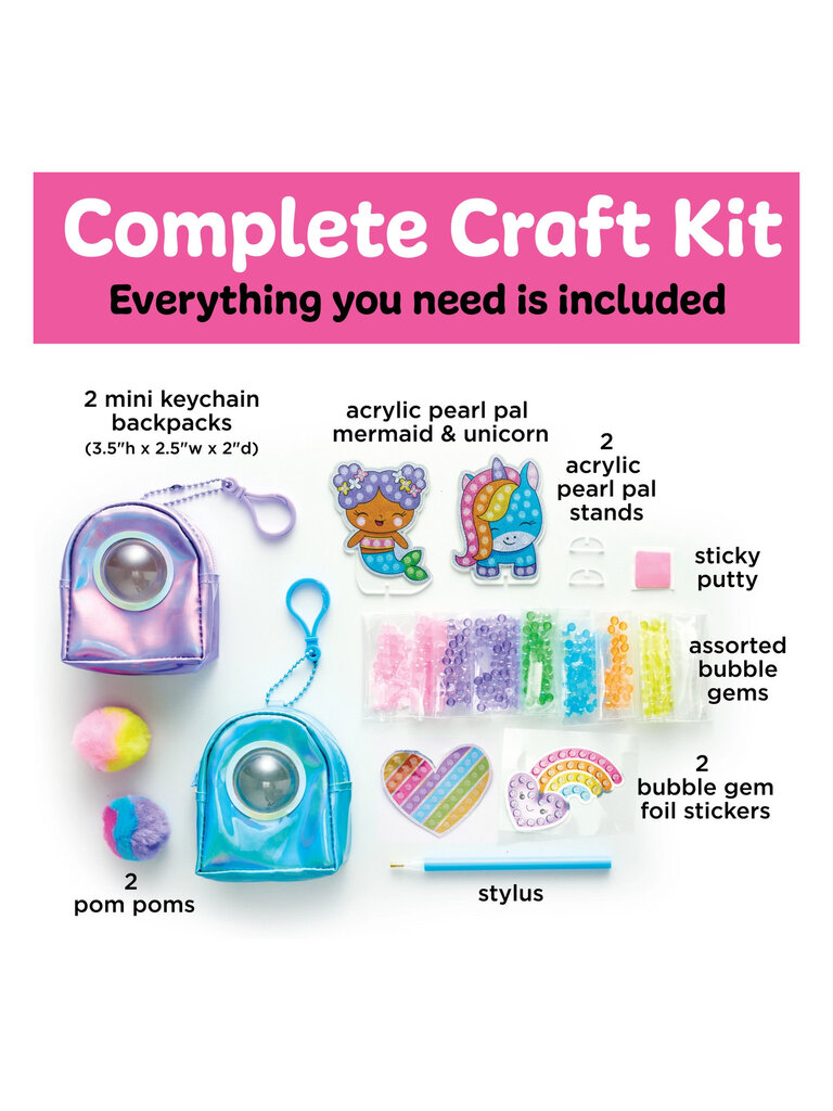 Faber Castell Bubble Gems Backpack Keychains Kit