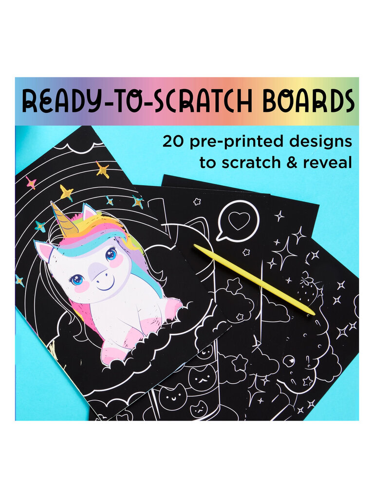 Faber Castell Deluxe Scratch Art Kit with Mini Vacuum