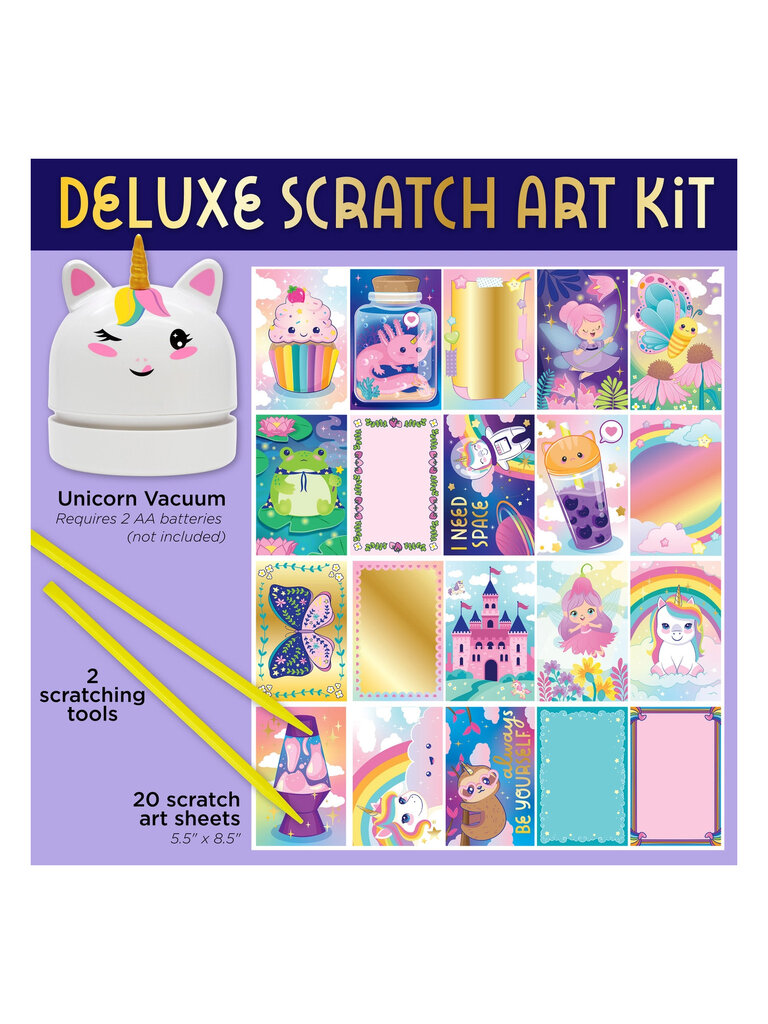 Faber Castell Deluxe Scratch Art Kit with Mini Vacuum