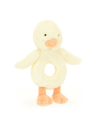 Jellycat Bashful Duckling Ring Rattle