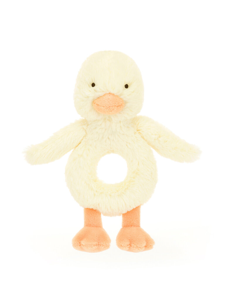 Jellycat Bashful Duckling Ring Rattle