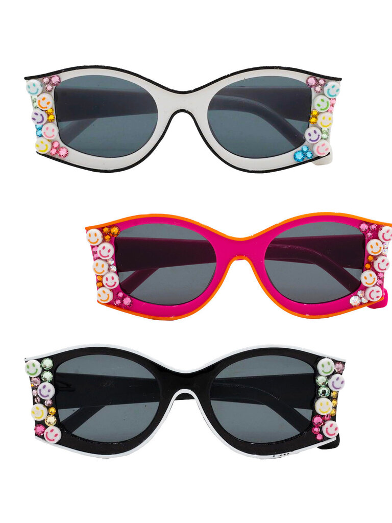Bari Lynn Crystal Smiley Sunnies