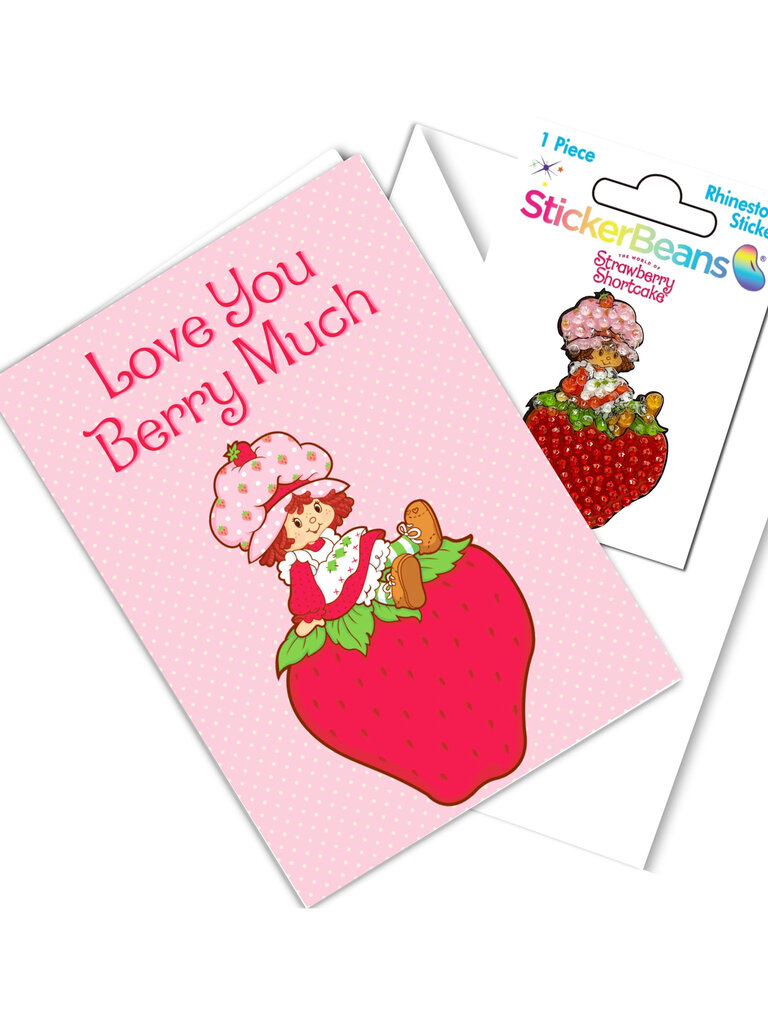 StickerBeans Love You Berry Much Greeting Card
