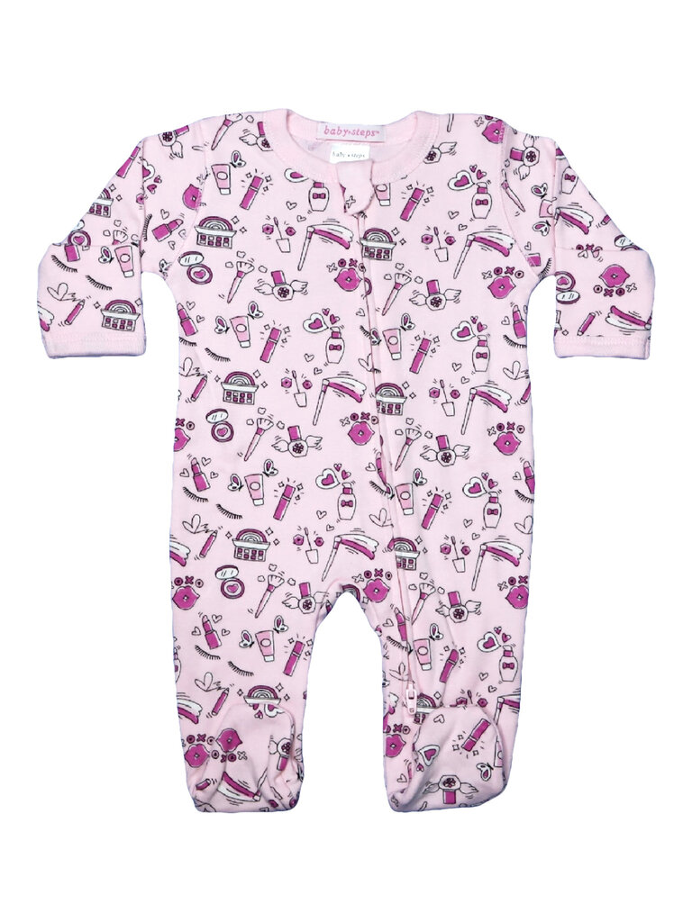 Baby Steps Makeup Zipper Footie