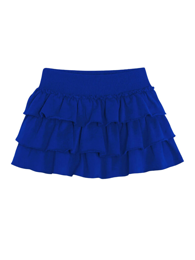 KATIE J Shane Ruffle Skort - Cobalt