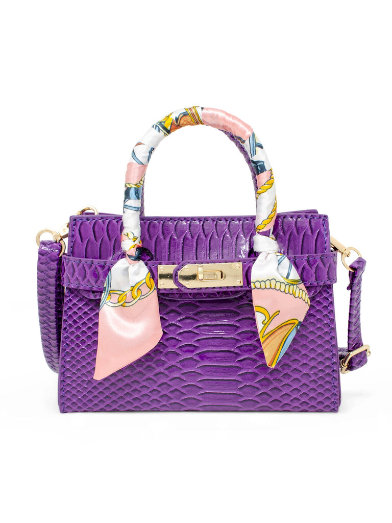 Zomi Gems Vivid Crocodile Scarf Handbag