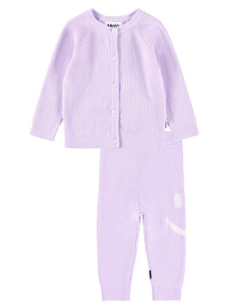 Molo Purple Smile Knit Set