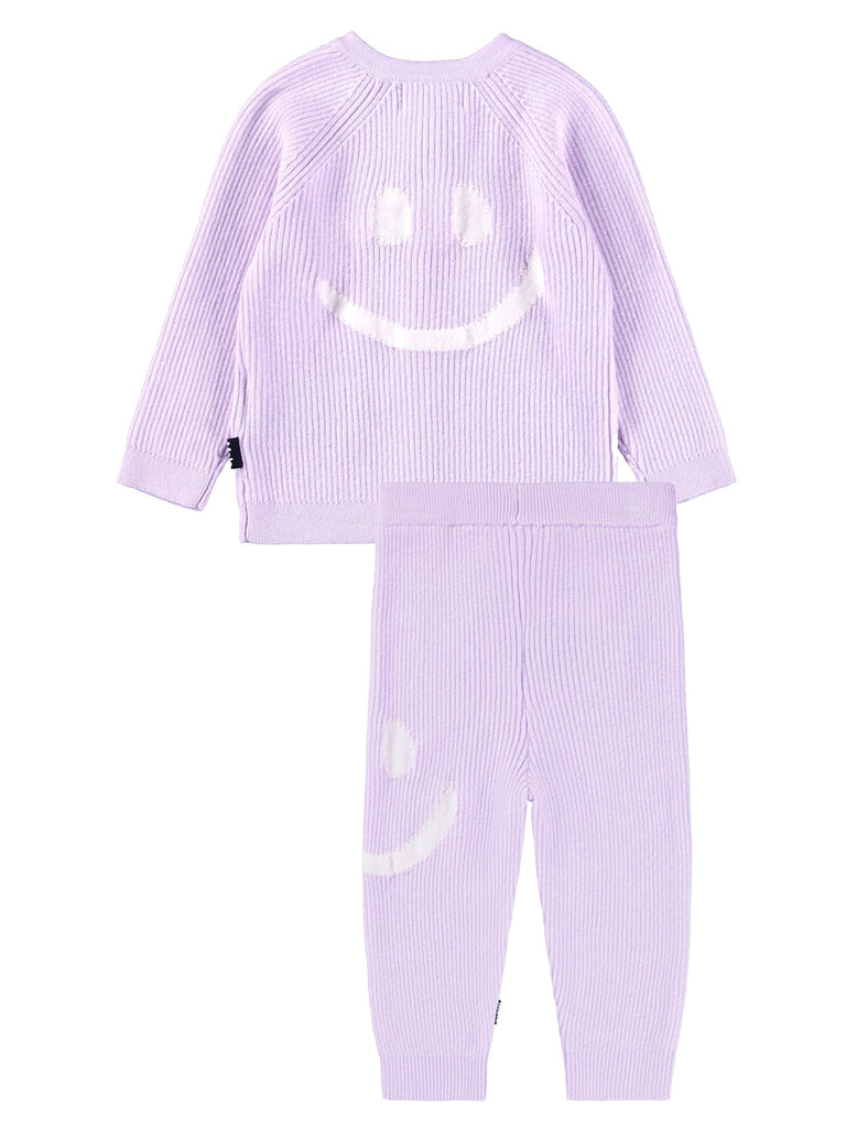 Molo Purple Smile Knit Set