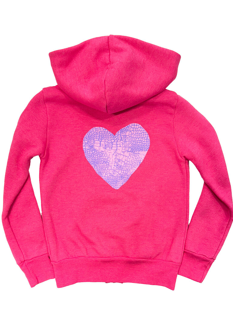 Californian Vintage LEATHER HEARTS - Zip Hoodie