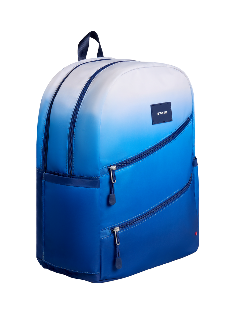 STATE Large Double Pocket Kane - Blue