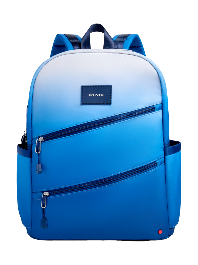 STATE Large Double Pocket Kane - Blue