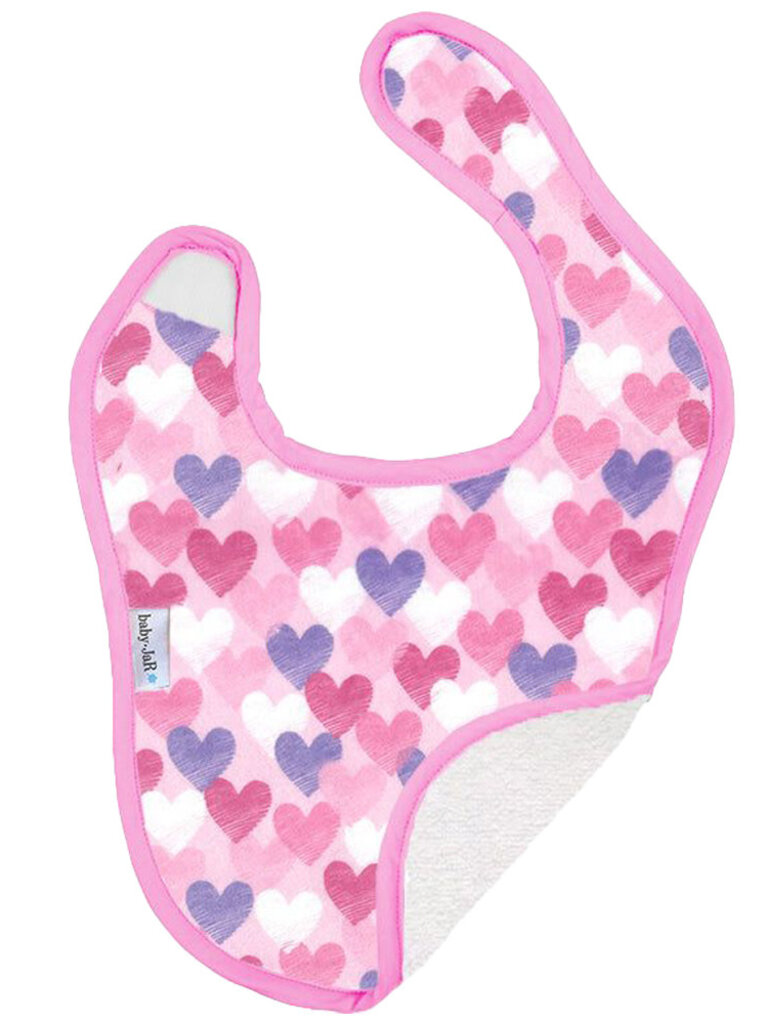 Baby Jar Feeding Bib - Doodle Heart