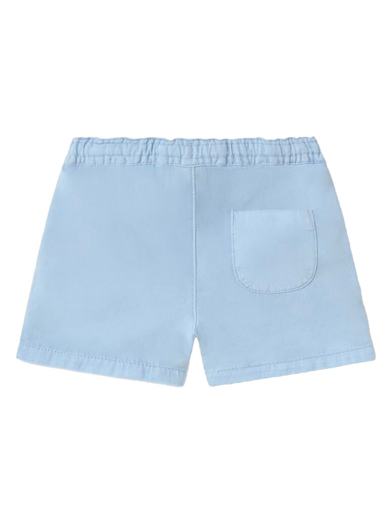 Mayoral Light Blue Cotton Linen Shorts