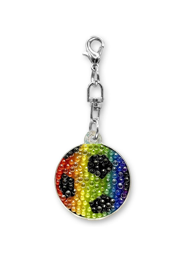 StickerBeans Rainbow Soccer Ball Charm