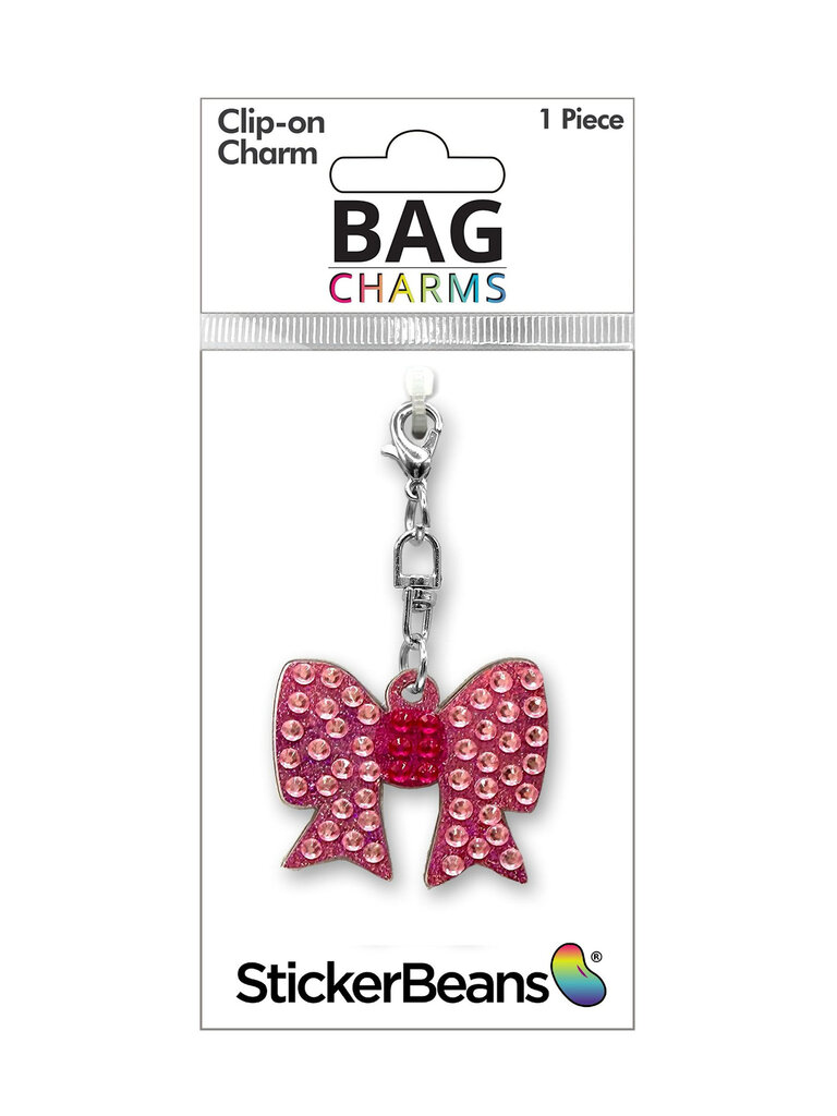 StickerBeans Pink Bow Charm