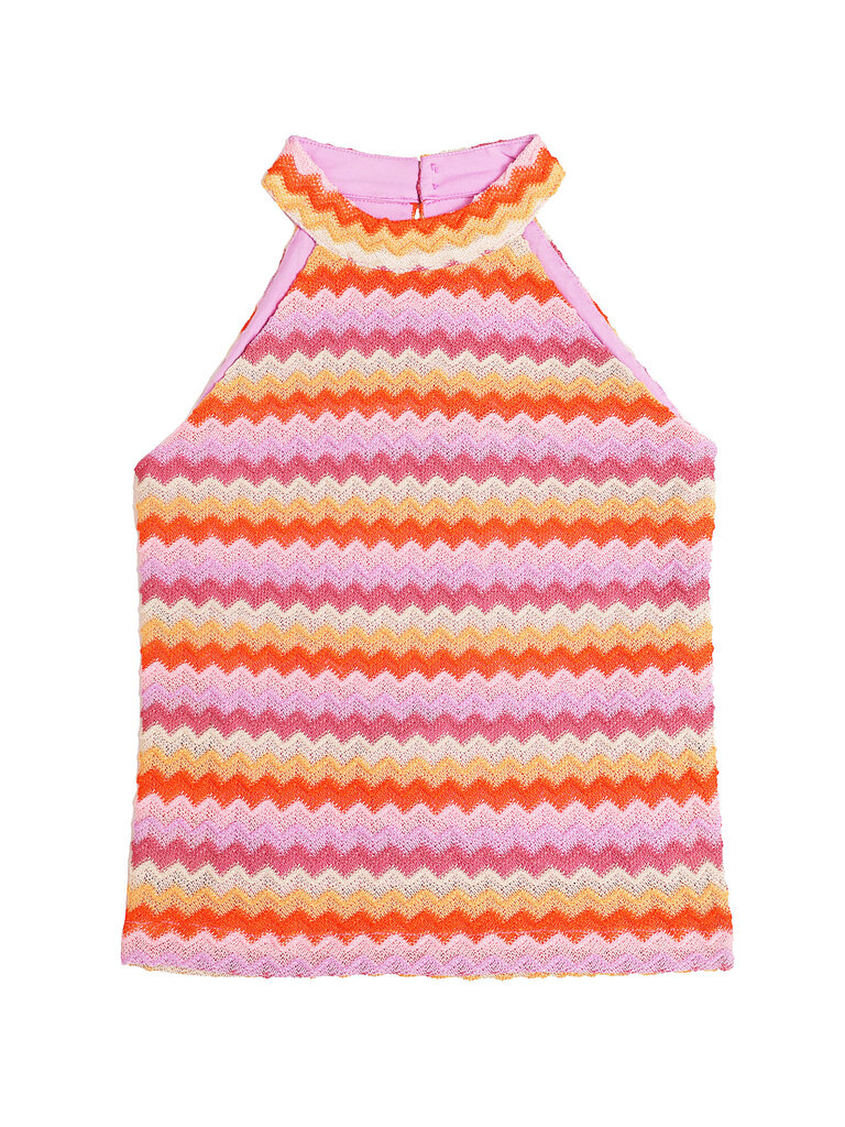 MIA New York Rainbow Crochet Tank