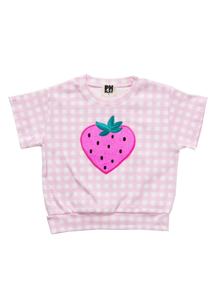 Petite Hailey Strawberry Sweatshirt Set