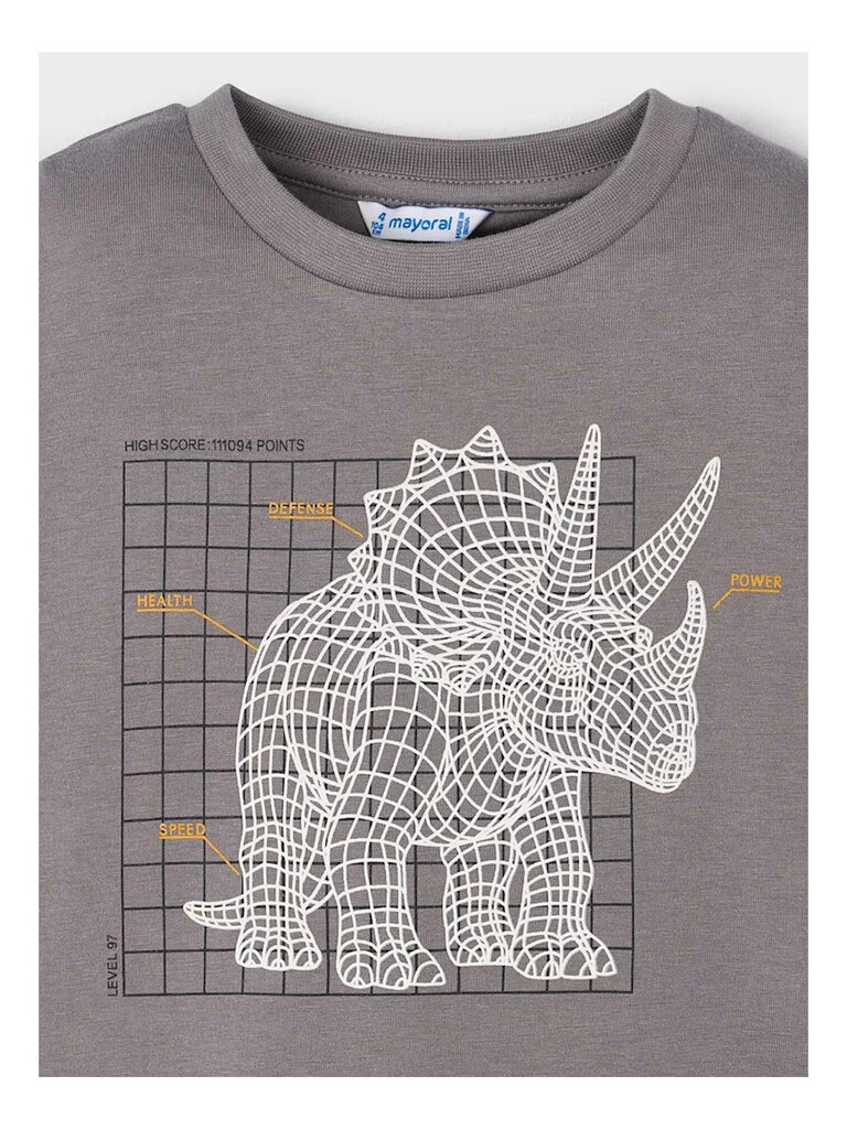 Mayoral Boys Glow in the Dark Dino Shirt