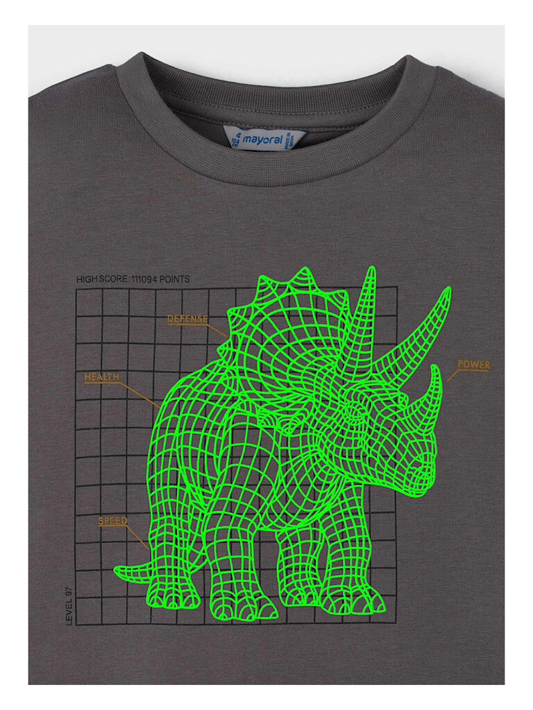 Mayoral Boys Glow in the Dark Dino Shirt