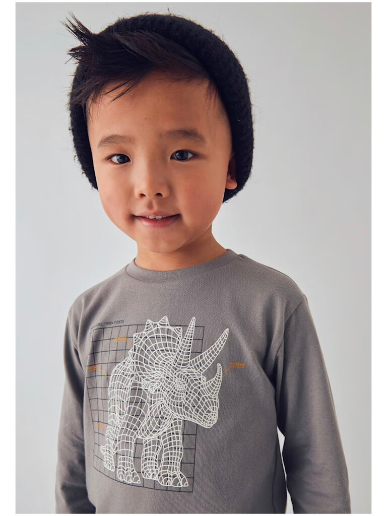 Mayoral Boys Glow in the Dark Dino Shirt