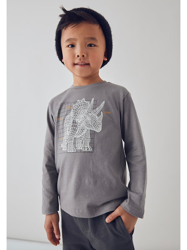 Mayoral Boys Glow in the Dark Dino Shirt