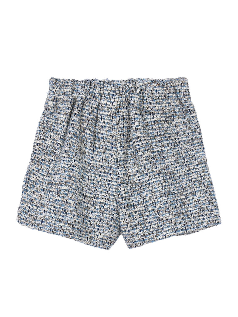 Mayoral Girls Blue Tweed Bow Shorts