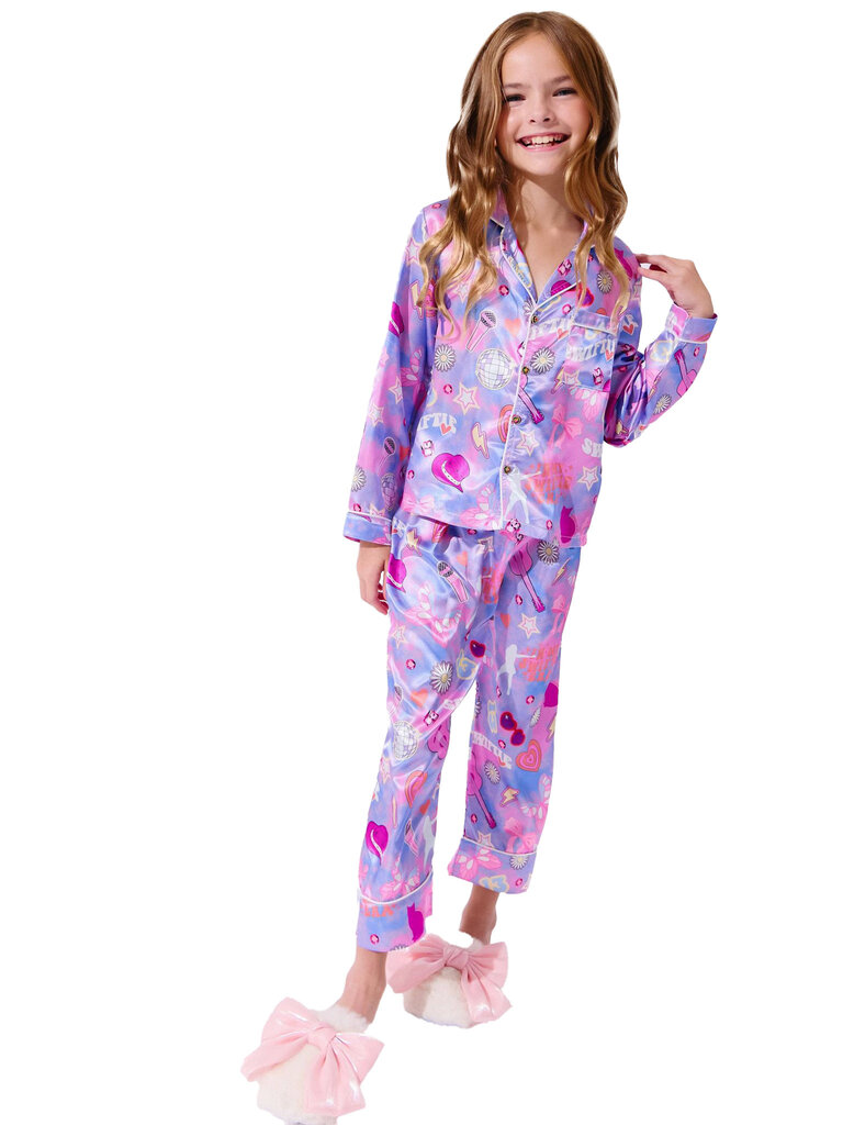 Lola and the Boys Swiftie Lovers Silk Set