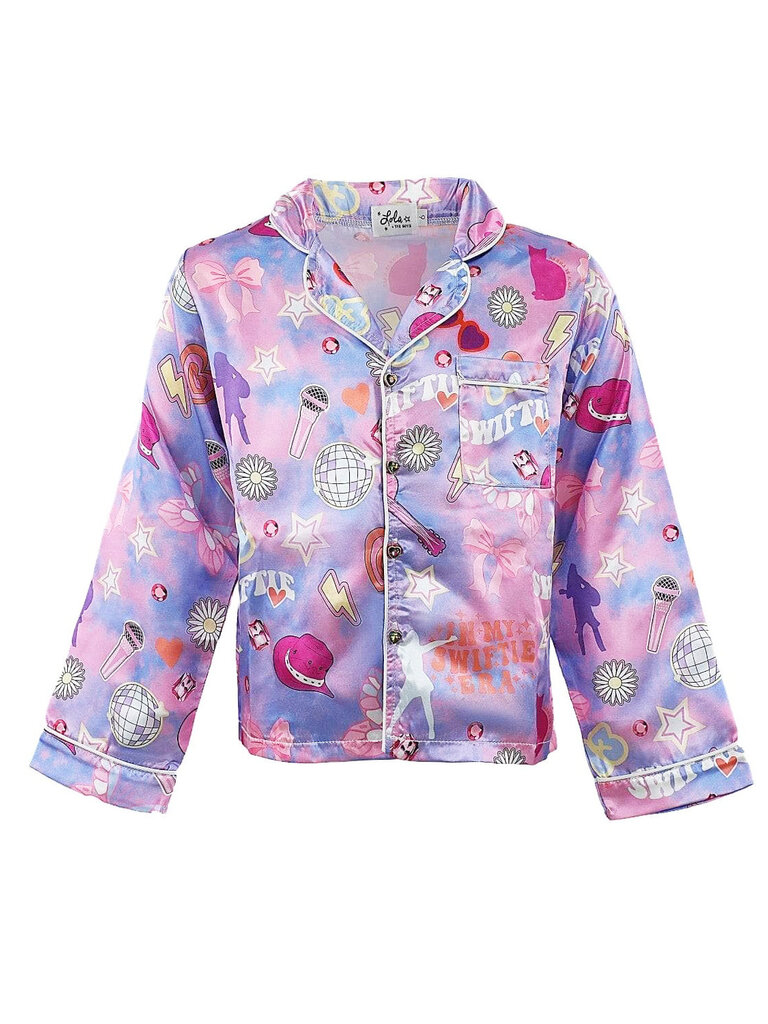 Lola and the Boys Swiftie Lovers Silk Set