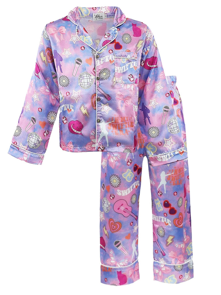 Lola and the Boys Swiftie Lovers Silk Set