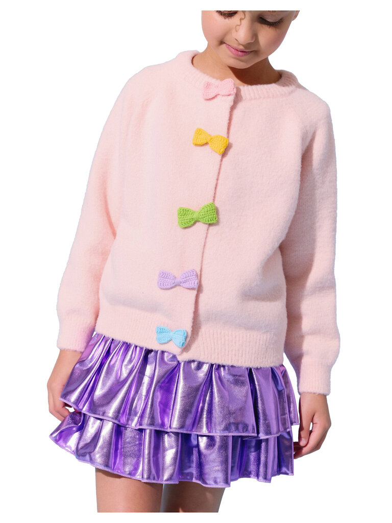 Lola and the Boys Rainbow Button Cardigan