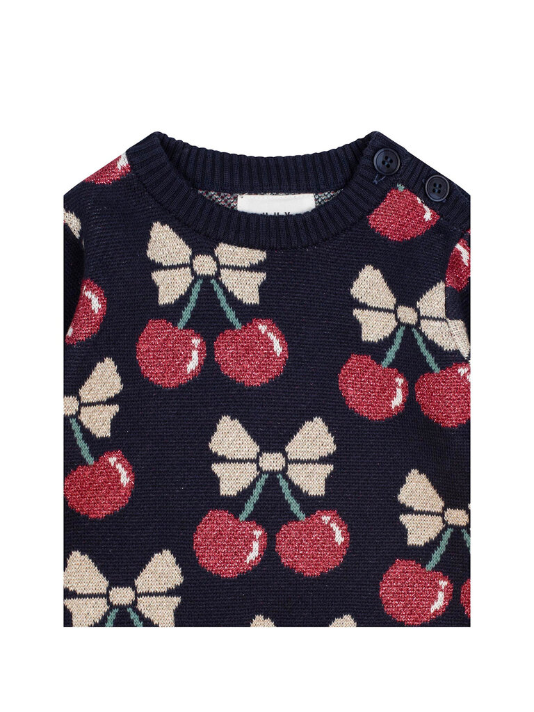 HUXBABY Cherry Pie Knit Pullover