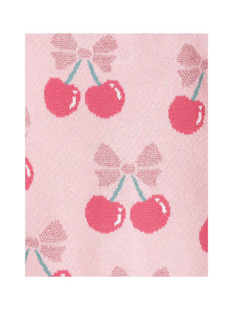 HUXBABY Cherry Pie Scalloped Knit Cardi