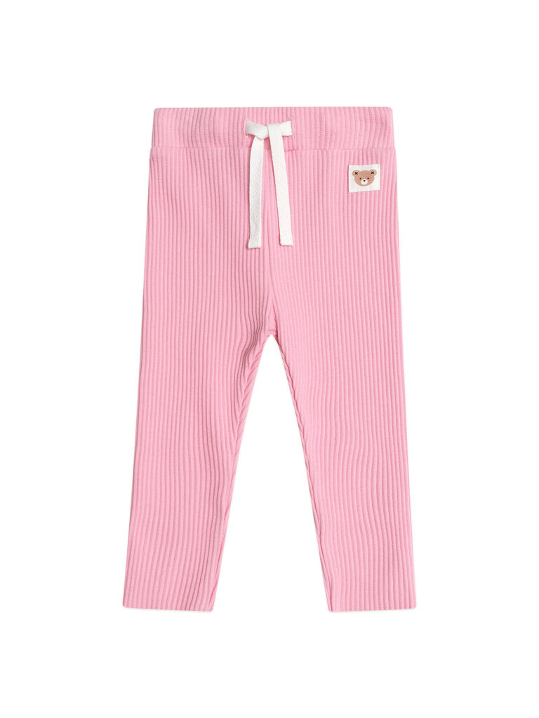 HUXBABY Pink Rib Leggings