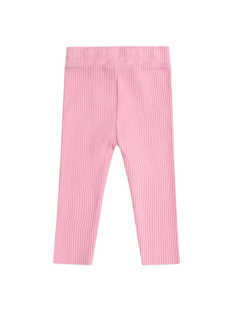 HUXBABY Pink Rib Leggings