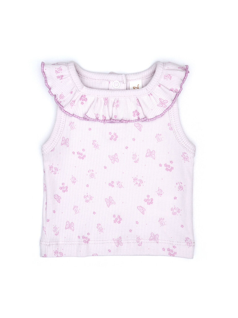 tun tun Orchid Butterflies Ruffle Top Short Set