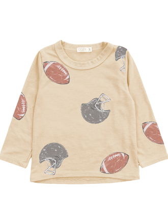 Football Helmet Crew Tee