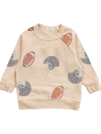 Football Helmet Crew Sweatshirt
