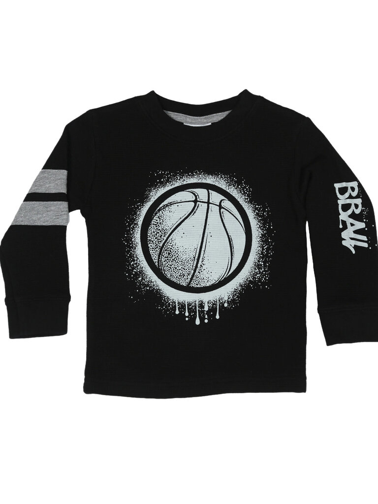 Baby Steps Bball Thermal Tee