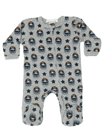 Baby Steps Champions Football Thermal Zipper Footie Baby Steps Champions Football Thermal Zipper Footie