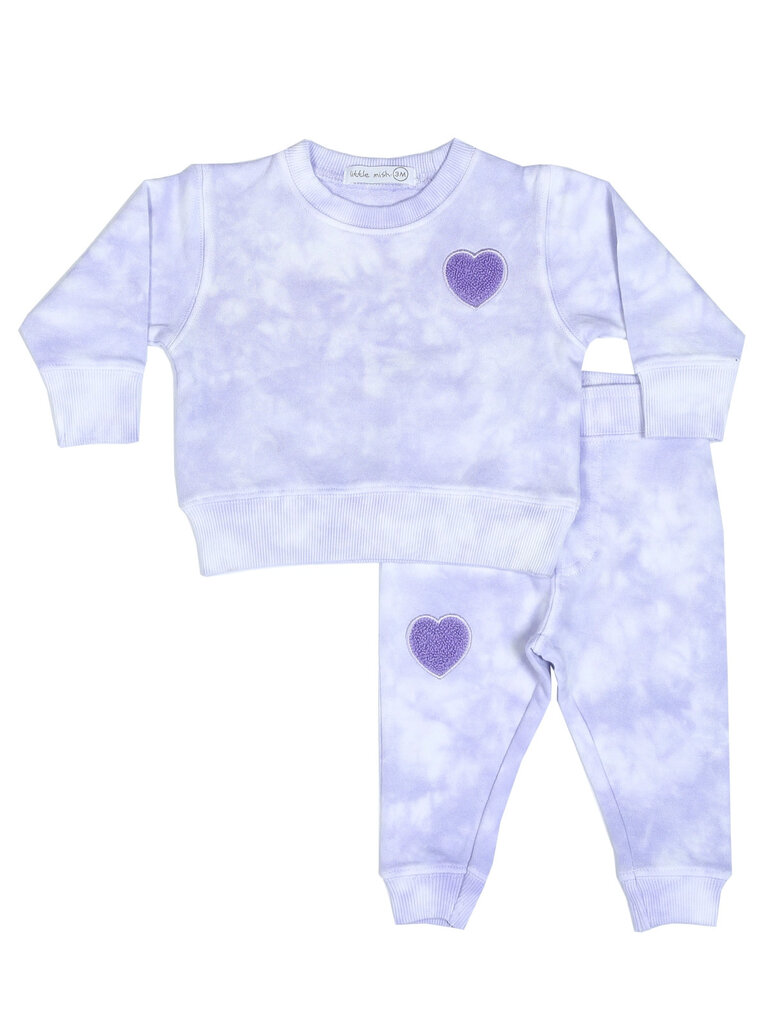 Baby Steps Heart Tie Dye Set