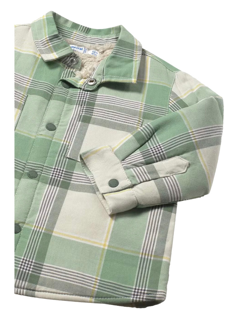 Mayoral Baby Spruce Plaid Overshirt