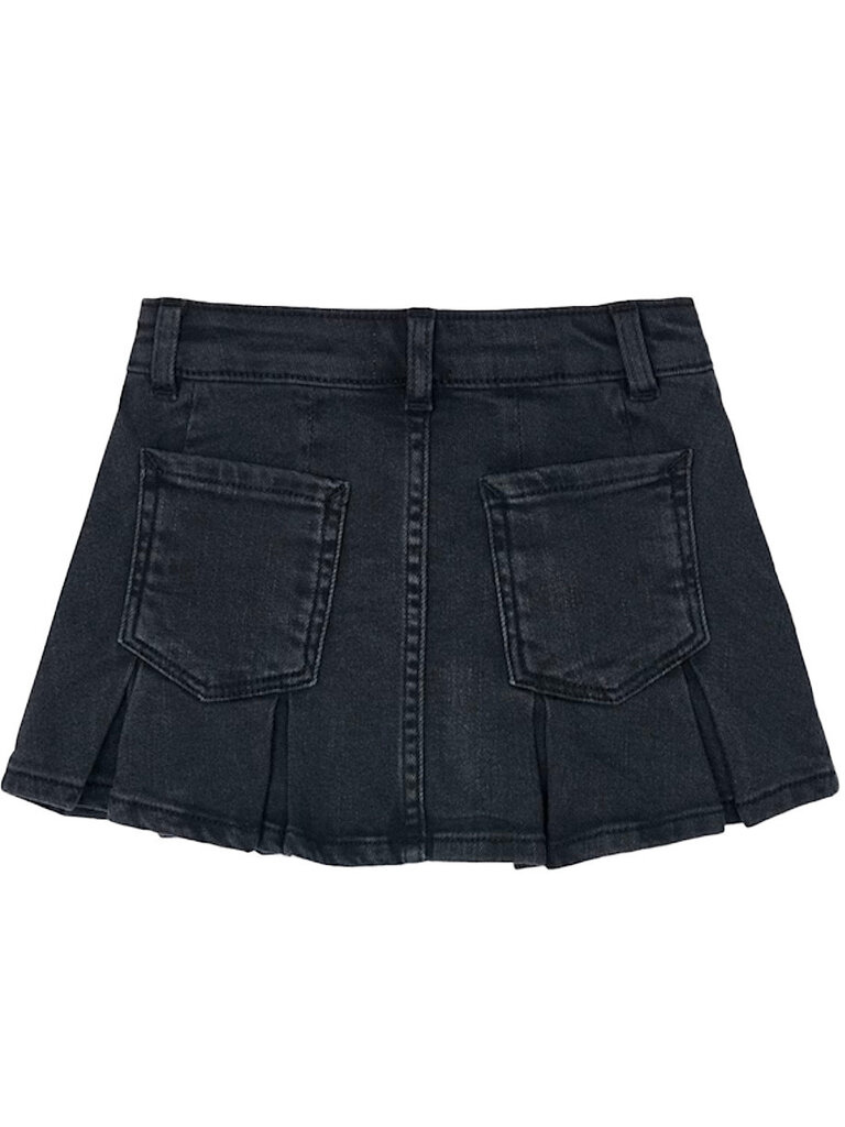 Mayoral Girls Grey Black Denim Skirt