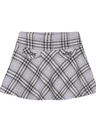 Mayoral Girls Plaid Jacquard Skirt