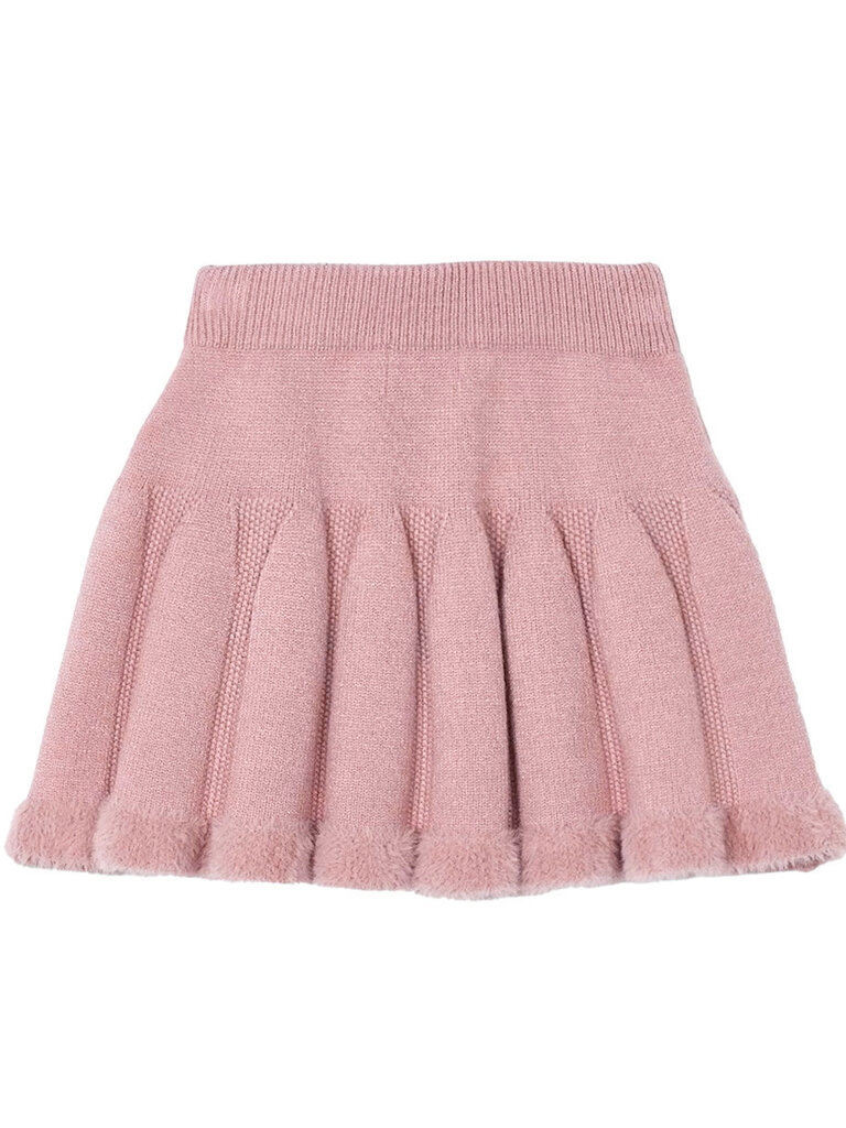 Mayoral Girls Pink Knit Skirt