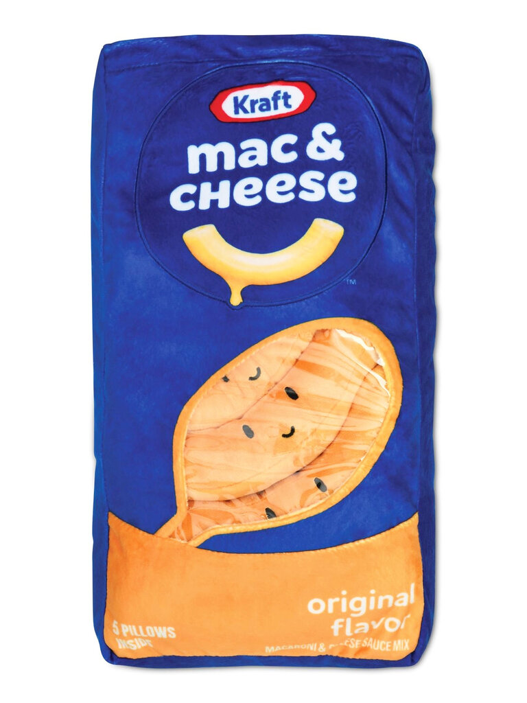 Iscream Kraft Mac and Cheese Packaging Plush
