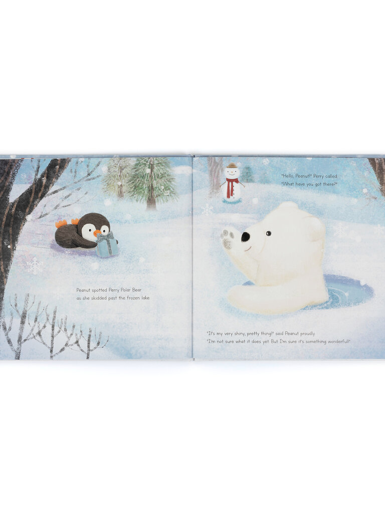 Jellycat Peanut Penguin’s Perfect Present Book