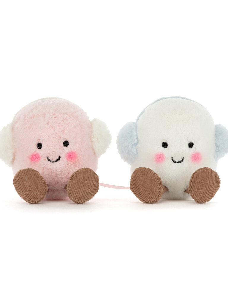 Jellycat Amuseables Toastie Pink and White Marshmallows
