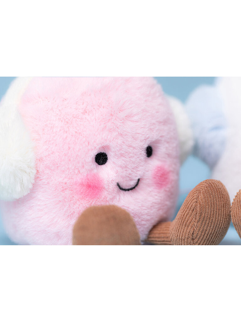 Jellycat Amuseables Toastie Pink and White Marshmallows